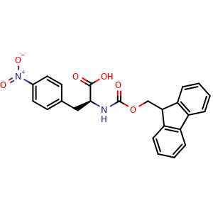 Chemical structure of Fmoc-L-4-Nitrophenylalanine , CAS 95753-55-2, AChemBlock X180718
