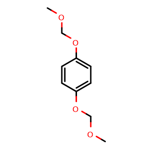 Chemical structure of hydroquinone bis(methoxymethyl)ether , CAS 87905-74-6, AChemBlock X180723