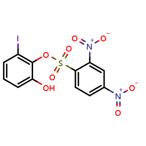 Chemical structure of Hydroxy(2,4-dinitrobenzenesulphonyloxy)Iodobenzene , CAS 389614-53-3, AChemBlock X180725