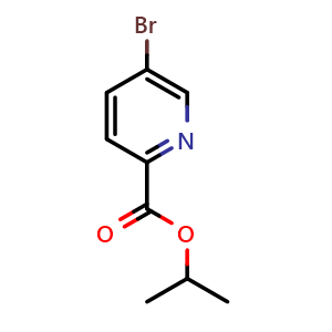Chemical structure of Isopropyl 5-bromopicolinate , CAS 1289268-91-2, AChemBlock X180733