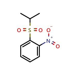 Chemical structure of 1-(isopropylsulfonyl)-2-nitrobenzene , CAS 70415-86-0, AChemBlock X180735