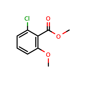 Chemical structure of Methyl 2-chloro-6-methoxybenzoate , CAS 936479-46-8, AChemBlock X180857