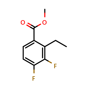 Chemical structure of Methyl 2-ethyl-3,4-difluorobenzoate , CAS 1824578-98-4, AChemBlock X180867