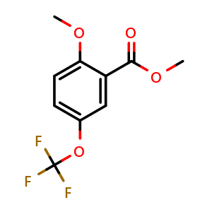 Chemical structure of Methyl 2-methoxy-5-(trifluoromethoxy)benzoate , CAS 1261747-01-6, AChemBlock X180905