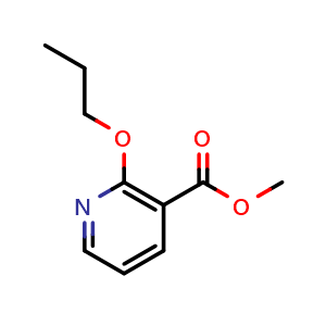 Chemical structure of Methyl 2-propoxynicotinate , CAS 247582-88-3, AChemBlock X180908