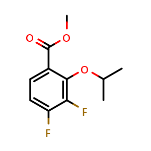 Chemical structure of Methyl 3,4-difluoro-2-isopropoxybenzoate , CAS 2110176-82-2, AChemBlock X180932
