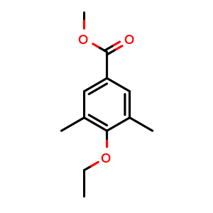 Chemical structure of Methyl 3,5-dimethyl-4-ethoxybenzoate , CAS 1429903-28-5, AChemBlock X180940