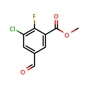 Methyl 3-chloro-2-fluoro-5-formylbenzoate