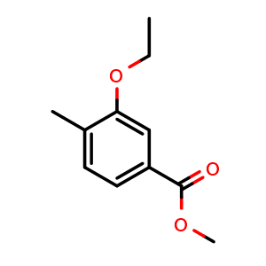 Chemical structure of methyl 3-ethoxy-4-methylbenzoate , CAS 87808-14-8, AChemBlock X180986