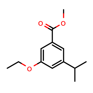 Chemical structure of Methyl 3-ethoxy-5-isopropylbenzoate , CAS 2764732-12-7, AChemBlock X180988