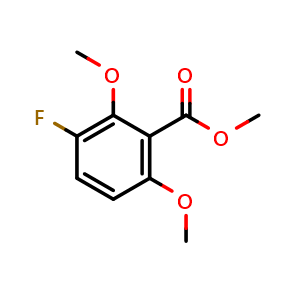 Chemical structure of Methyl 3-fluoro-2,6-dimethoxybenzoate , CAS 1803848-27-2, AChemBlock X180993