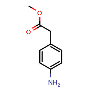 Chemical structure of Methyl 4-Aminophenylacetate , CAS 39552-81-3, AChemBlock X181057