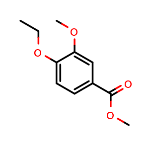 Chemical structure of Methyl 4-ethoxy-3-methoxybenzoate , CAS 3535-24-8, AChemBlock X181095