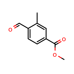 Chemical structure of Methyl 4-formyl-3-methylbenzoate , CAS 24078-24-8, AChemBlock X181108