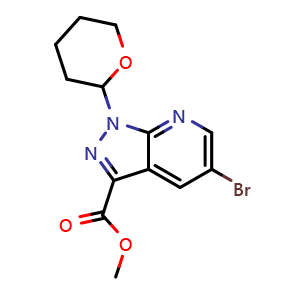 methyl 5-bromo-1-(tetrahydro-2H-pyran-2-yl)-1H-pyrazolo[3,4-b]pyridine-3-carboxylate