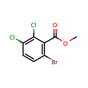 Chemical structure of Methyl 6-bromo-2,3-dichlorobenzoate , CAS 1257856-85-1, AChemBlock X181187