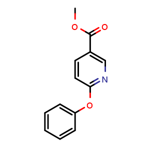 Chemical structure of Methyl 6-phenoxynicotinate , CAS 595576-44-6, AChemBlock X181208