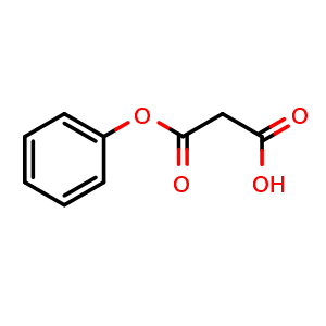 Chemical structure of monophenyl malonate , CAS 35756-54-8, AChemBlock X181224