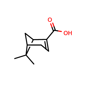 Chemical structure of myrtenic acid , CAS 19250-17-0, AChemBlock X181227