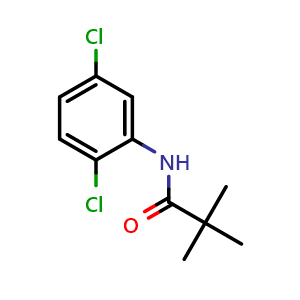 Chemical structure of N-(2,5-dichlorophenyl)pivalamide , CAS 104066-09-3, AChemBlock X181248