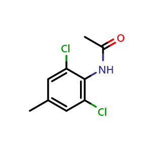 Chemical structure of N-(2,6-dichloro-4-methylphenyl)acetamide , CAS 99520-03-3, AChemBlock X181250