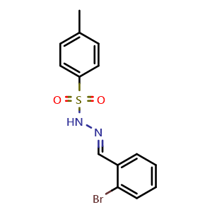Chemical structure of N'-(2-bromobenzylidene)-4-methylbenzenesulfonohydrazide , CAS 158918-49-1, AChemBlock X181262