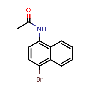 Chemical structure of N-(4-Bromonaphthalen-1-yl)acetamide , CAS 91394-66-0, AChemBlock X181301