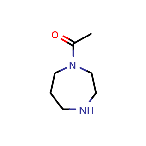 Chemical structure of N-Acetylhomopiperazine , CAS 61903-11-5, AChemBlock X181369