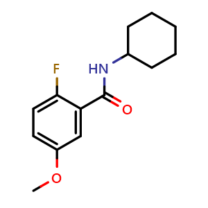 N-cyclohexyl-2-fluoro-5-methoxybenzamide