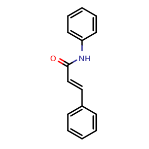 Chemical structure of N-phenylcinnamamide , CAS 3056-73-3, AChemBlock X181424