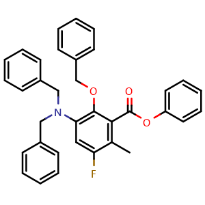 phenyl 2-(benzyloxy)-3-(dibenzylamino)-5-fluoro-6-methylbenzoate