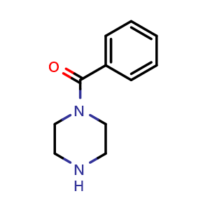 Chemical structure of Phenyl(piperazin-1-yl)methanone , CAS 13754-38-6, AChemBlock X181430