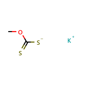 Chemical structure of potassium methyl xanthogenate , CAS 2667-20-1, AChemBlock X181437