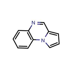 Chemical structure of pyrrolo[1,2-a]quinoxaline , CAS 234-95-7, AChemBlock X181451
