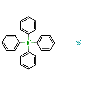 Chemical structure of rubidium tetraphenylborate , CAS 5971-93-7, AChemBlock X181452