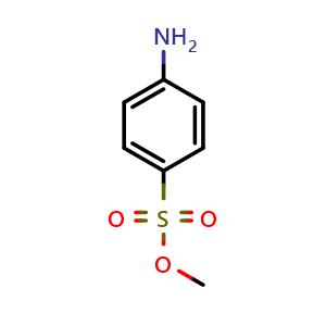 Chemical structure of Sulfanilic acid Methyl Ester , CAS 55034-26-9, AChemBlock X181464