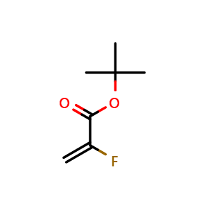 Chemical structure of Tert-butyl 2-fluoropropenoate , CAS 85345-86-4, AChemBlock X181494