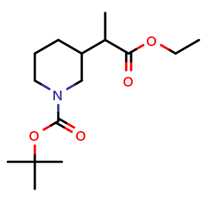 tert-butyl 3-(1-ethoxy-1-oxopropan-2-yl)piperidine-1-carboxylate