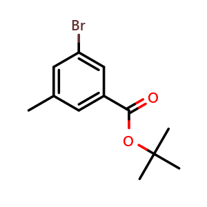 Chemical structure of Tert-butyl 3-bromo-5-methylbenzoate , CAS 1708818-36-3, AChemBlock X181508