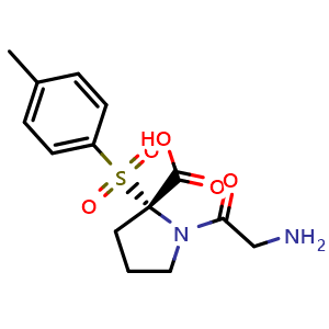 Chemical structure of tosylglycyl-L-proline , CAS 100723-71-5, AChemBlock X181561
