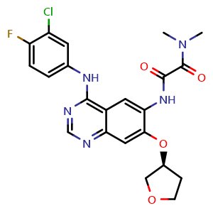 (S)-N1-(4-((3-Chloro-4-fluorophenyl)amino)-7-((tetrahydrofuran-3-yl)oxy)quinazolin-6-yl)-N2,N2-dimethyloxalamide (Afatinib Impurity）