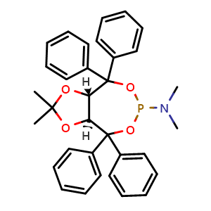 (3aS,8aS)-N,N,2,2-tetramethyl-4,4,8,8-tetraphenyltetrahydro-[1,3]dioxolo[4,5-e][1,3,2]dioxaphosphepin-6-amine