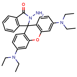 Chemical structure of Rhodamine B hydrazide , CAS 74317-53-6, AChemBlock X181677