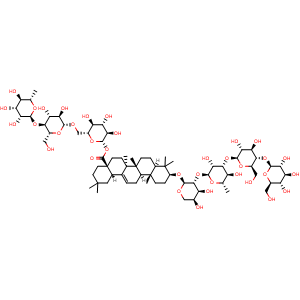 3-O-beta-D- Galactosyl(1→3)-beta-D-glucosyl(1→3)-α-L-rhamnosyl(1→2)-α-L-arabinosyl-Oleanolic acid-28-O-α-L-rhamnosyl(1→4)beta-D-glucosyl(1→6)-beta-D-glucoside