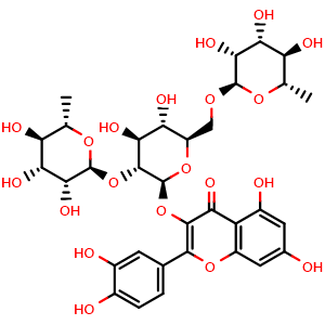 Quercetin 3-O-rhamnosyl(1→2)[rhamnosyl-[(1→6)]glucoside