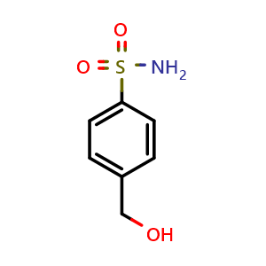 Chemical structure of 4-(hydroxymethyl)benzenesulfonamide , CAS 67472-44-0, AChemBlock X181725