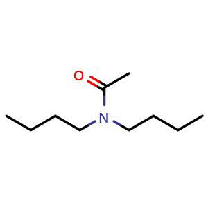 Chemical structure of acetic acid N-dibutylamide , CAS 1563-90-2, AChemBlock X181728