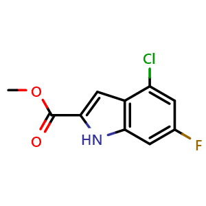 methyl 4-chloro-6-fluoro-1H-indole-2-carboxylate