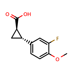 trans-2-(3-fluoro-4-methoxy-phenyl)cyclopropanecarboxylic acid