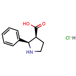 (2R,3S)-2-phenylpyrrolidine-3-carboxylic acid hydrochloride